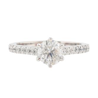 1.32ct Diamond Ring Centre GSL H Colour