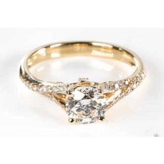 1.00ct Diamond Solitaire Ring GSL J P1