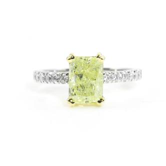 1.80ct Fancy Yellow Diamond Ring GIA