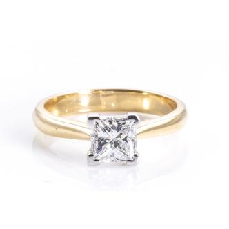 1.00ct Diamond Solitaire Ring GIA F SI1