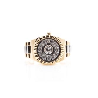 0.41ct Diamond Ring Mens Ring