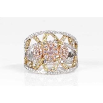 1.43ct Fancy Colour Diamond Dress Ring GIA