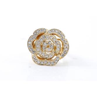 0.75ct Diamond Flower Design Dress Ring