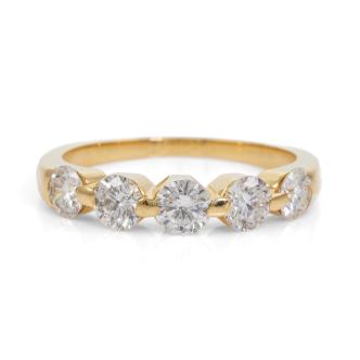 1.00ct 5 Diamond Eternity Ring