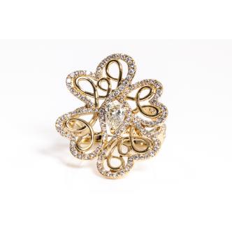 0.77ct Centre Diamond Dress Ring
