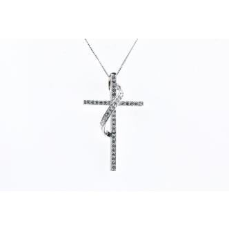 0.88ct Diamond Cross Pendant