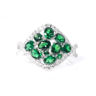 1.58ct Tsavorite Garnet and Diamond Ring