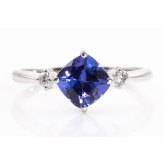 1.45ct Tanzanite and Diamond Ring