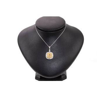 1.28ct Fancy Colour Diamond Pendant