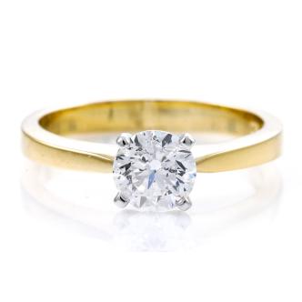 1.00ct Diamond Solitaire Ring GIA D SI1