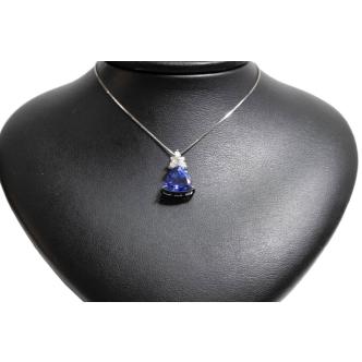 4.98ct Tanzanite and Diamond Pendant