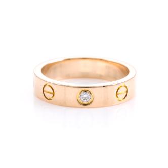 Cartier Love Wedding Band with 1 Diamond