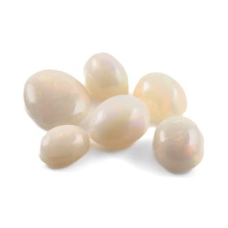 34.95ct Loose Parcel of White Opal