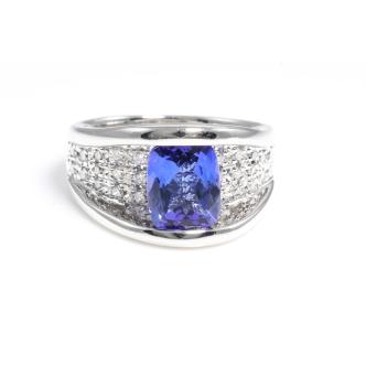 2.24ct Tanzanite and Diamond Ring