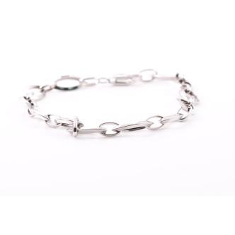 5.4g 18ct white gold bracelet