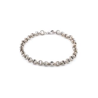 18ct White Gold Chain Bracelet 18.8g*