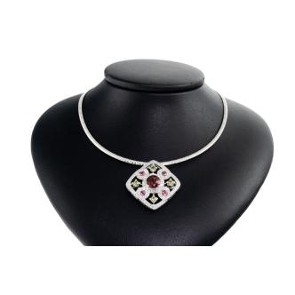 2.26ct Tourmaline & Diamond Pendant