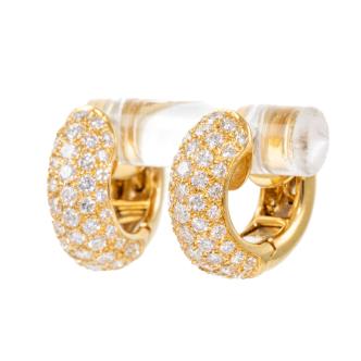 1.45ct Diamond Huggie Earrings