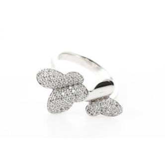 Diamond Butterfly Dress Ring