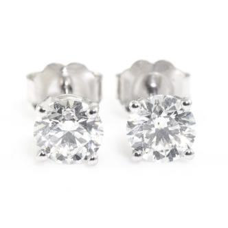 1.14ct Diamond Studs GIA D VS2