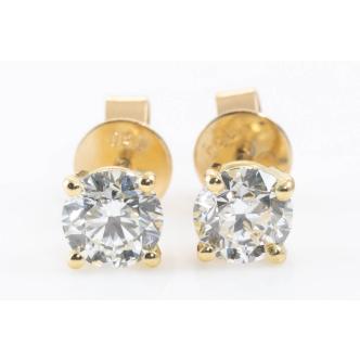 1.00ct Diamond Studs GIA D VS2 & E VS2