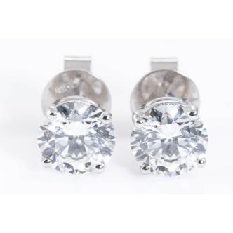 2.01ct Diamond Studs GIA E VVS2