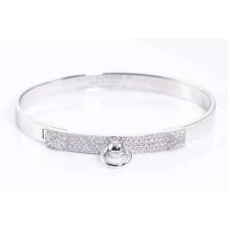 Hermes Collier De Chien Diamond Bracelet