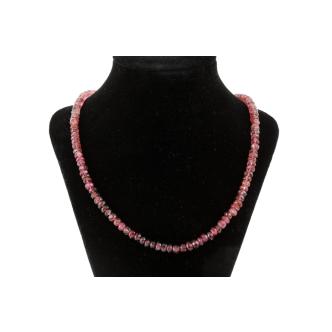 Pink Tourmaline Bead Necklace