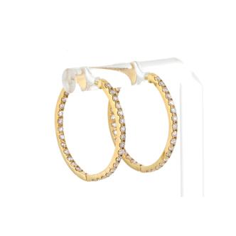 1.00ct Diamond Inside Out Hoop Earrings