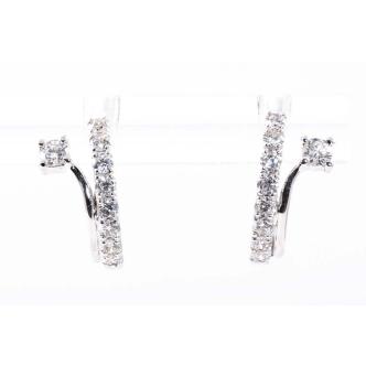 0.50ct Diamond Huggie Earrings