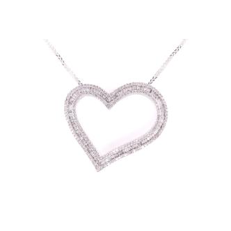 1.00ct Diamond Heart Design Pendant