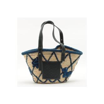 Loewe Animal-Embroidered Basket Bag
