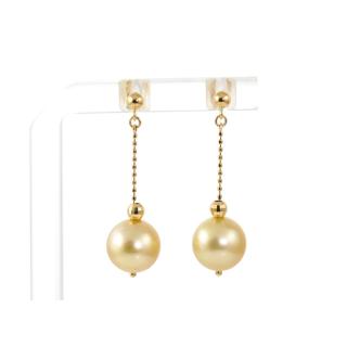 Golden Pearl Earrings