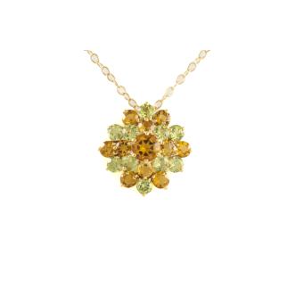 Citrine and Peridot Pendant