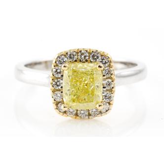 1.23ct Fancy Intense Yellow Diamond GIA