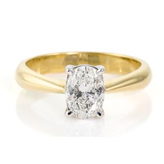 1.00ct Diamond Solitaire Ring GIA F SI2