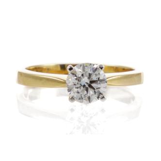 1.00ct Diamond Solitaire Ring GIA F SI1