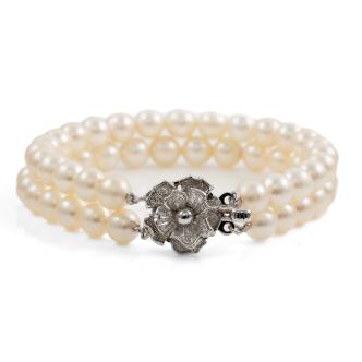 Akoya Pearl Double-row Bracelet
