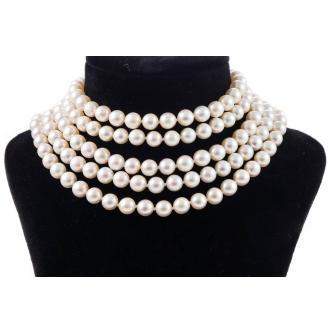 6.1mm - 6.3mm 5 row Akoya Pearl Choker