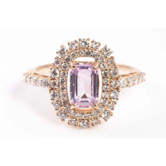 1.20ct Padparadscha Sapphire Ring