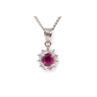 Ruby and Diamond Pendant