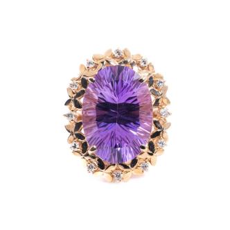 9.00ct Amethyst and Diamond Ring