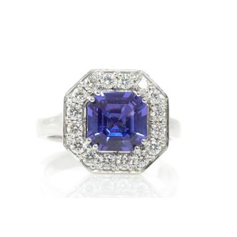 3.75ct Tanzanite and Diamond Ring