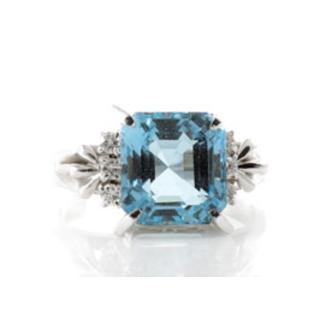 5.00ct Aquamarine and Diamond Ring