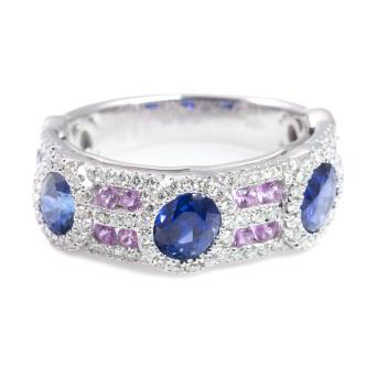 2.09ct Sapphire and Diamond Ring