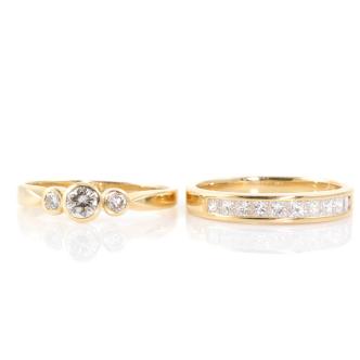 0.78ct Set of Two Diamond Ring