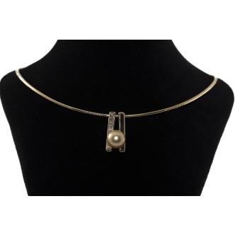 9.3mm South Sea Pearl & Diamond Pendant