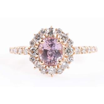 1.18ct Padparadscha Sapphire Ring