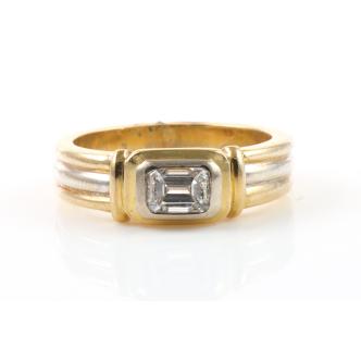 0.50ct Emerald Cut Diamond G-H VS Ring