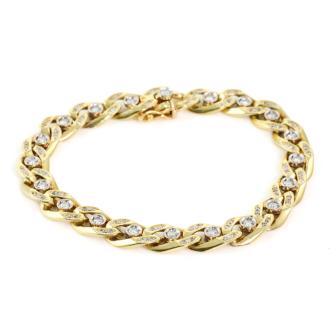 30g 18ct Gold Diamond Bracelet
